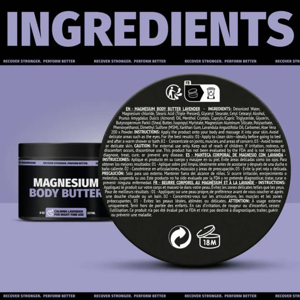 Coach Soak Magnesium Body Butter — Lavender