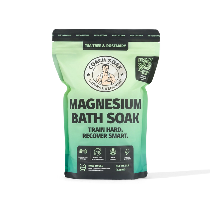 Coach Soak Magnesium Bath Soak — Tea Tree & Rosemary