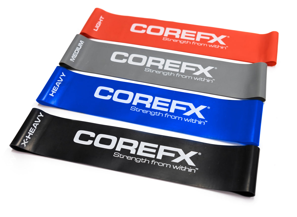 COREFX Pro Loop Resistance Band Set 4-Pack